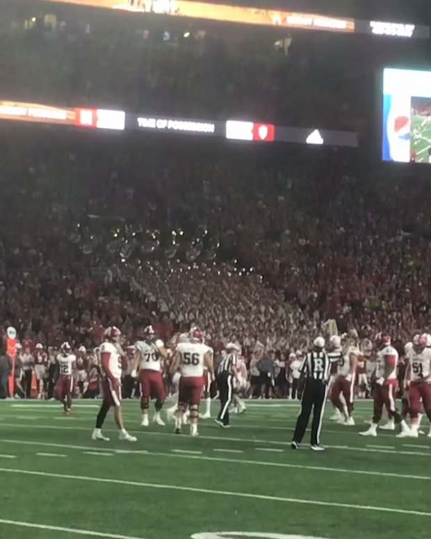 NU celebrates win over Hoosiers